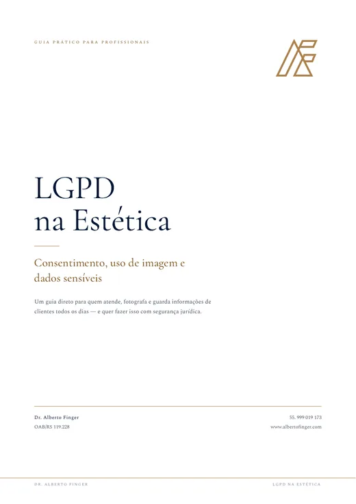 Capa do Guia LGPD na Estética